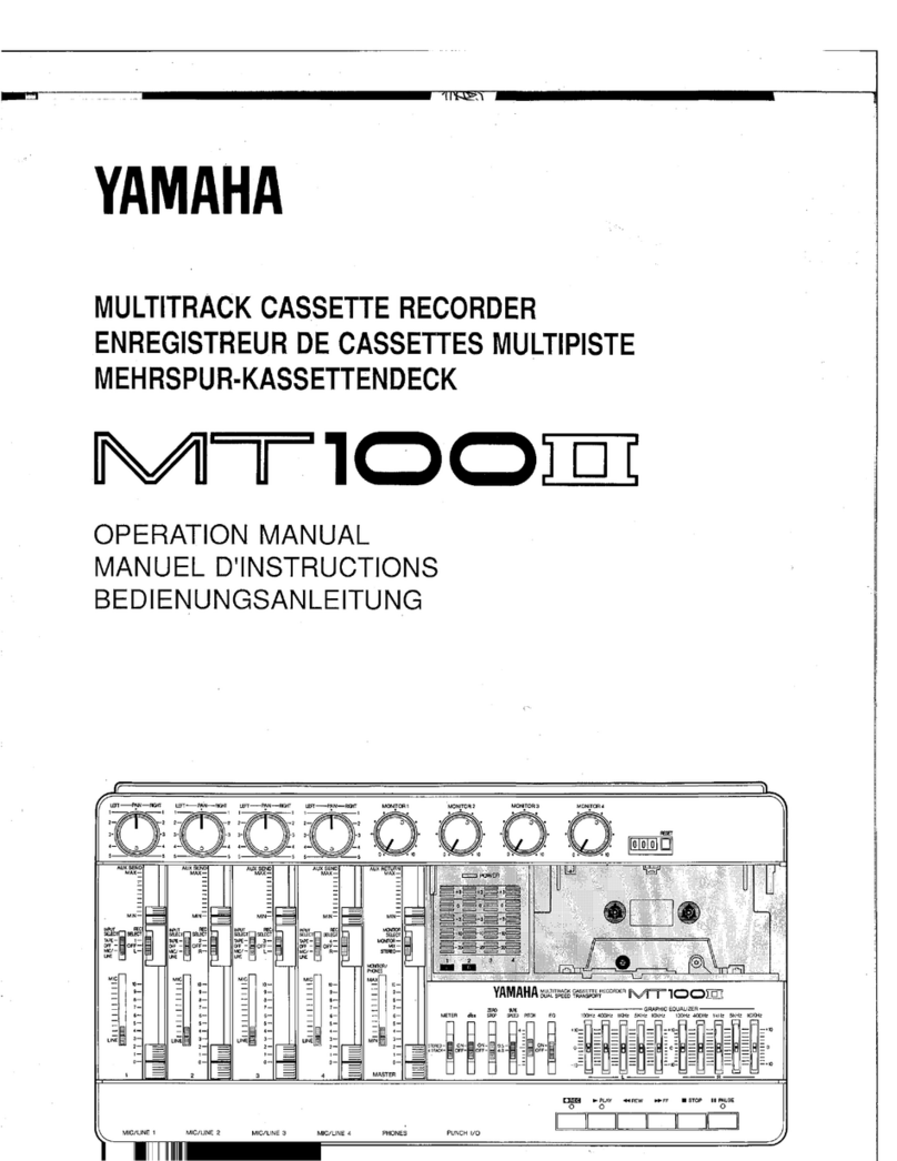 Yamaha MT100II User manual
