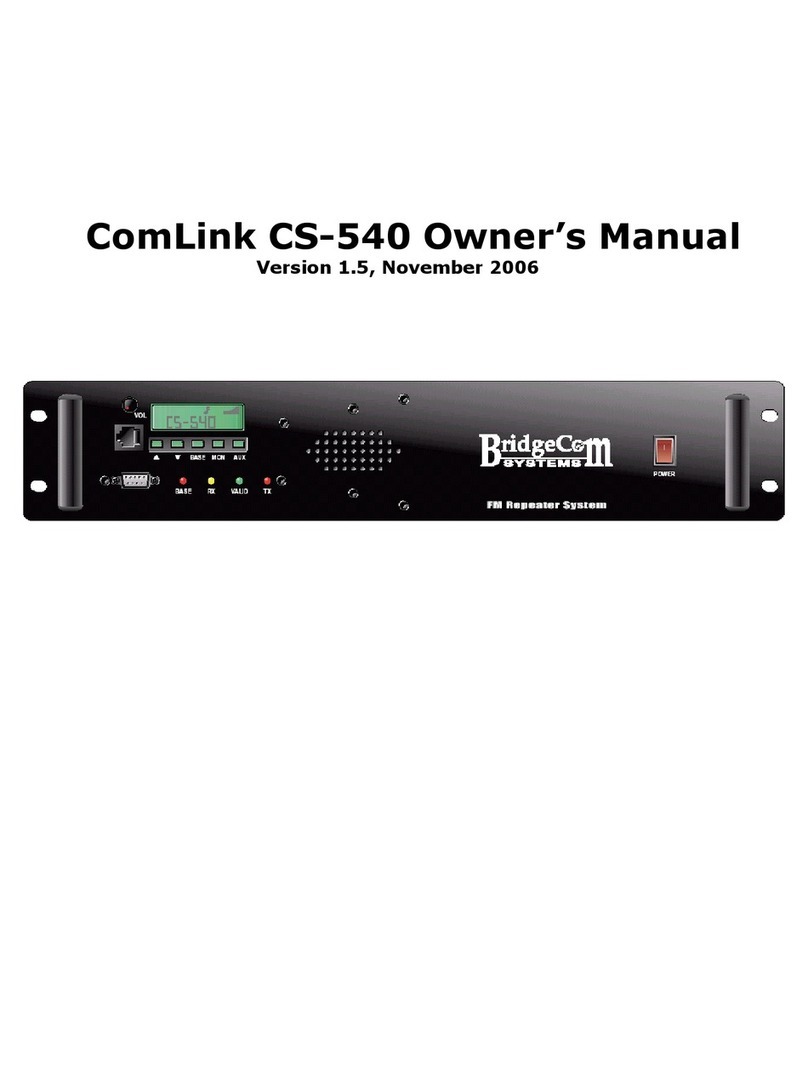 BridgeComSystems ComLink CS-540 owner's manual