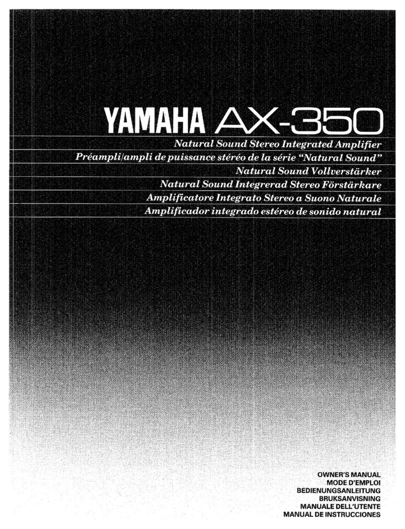Yamaha AX-350 User manual Yamaha AX-350 User manual