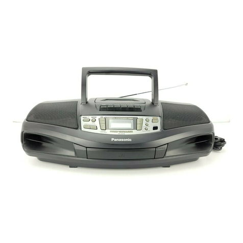 Panasonic RXDS18 - RADIO CASSETTE W/CD User manual