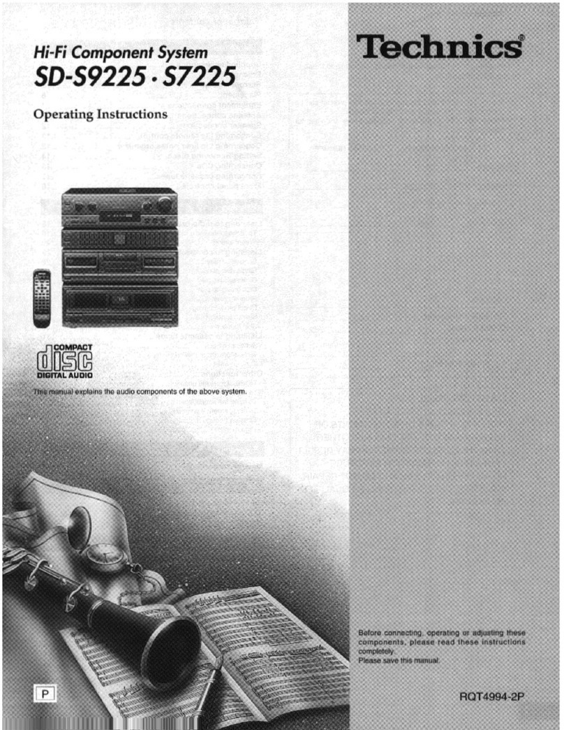 Technics SD-S9225 User manual