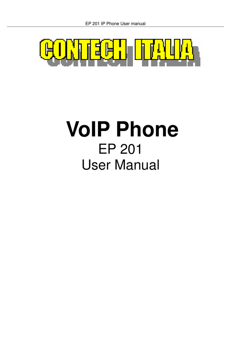 Contech Italia EP 201 user manual