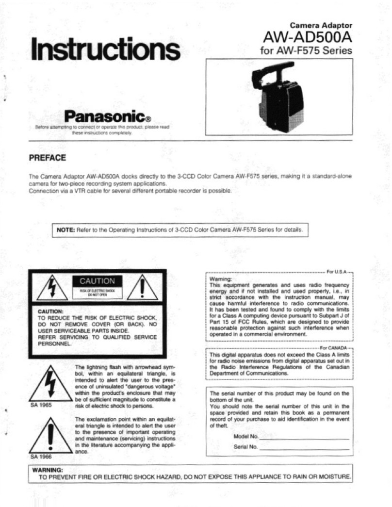 Panasonic AW-AD500A instructions