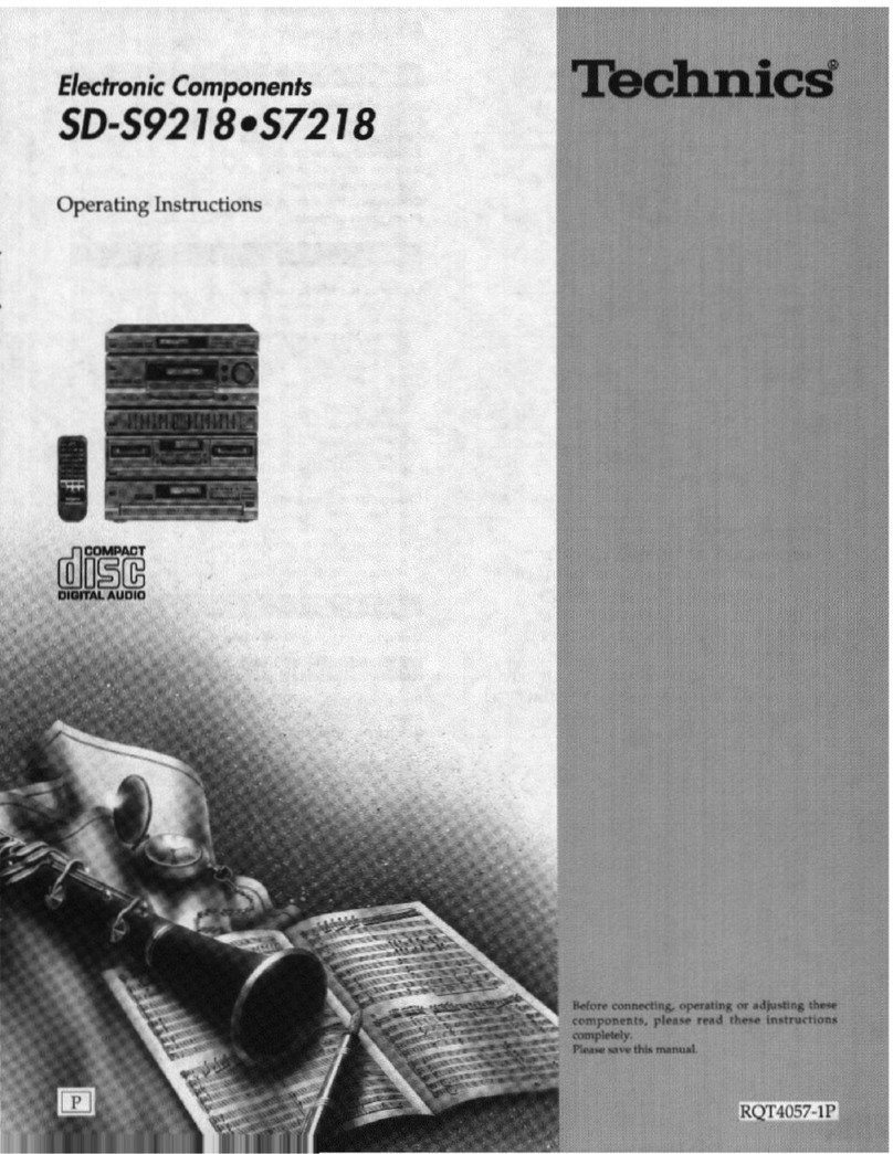 Technics SD-S9218 User manual