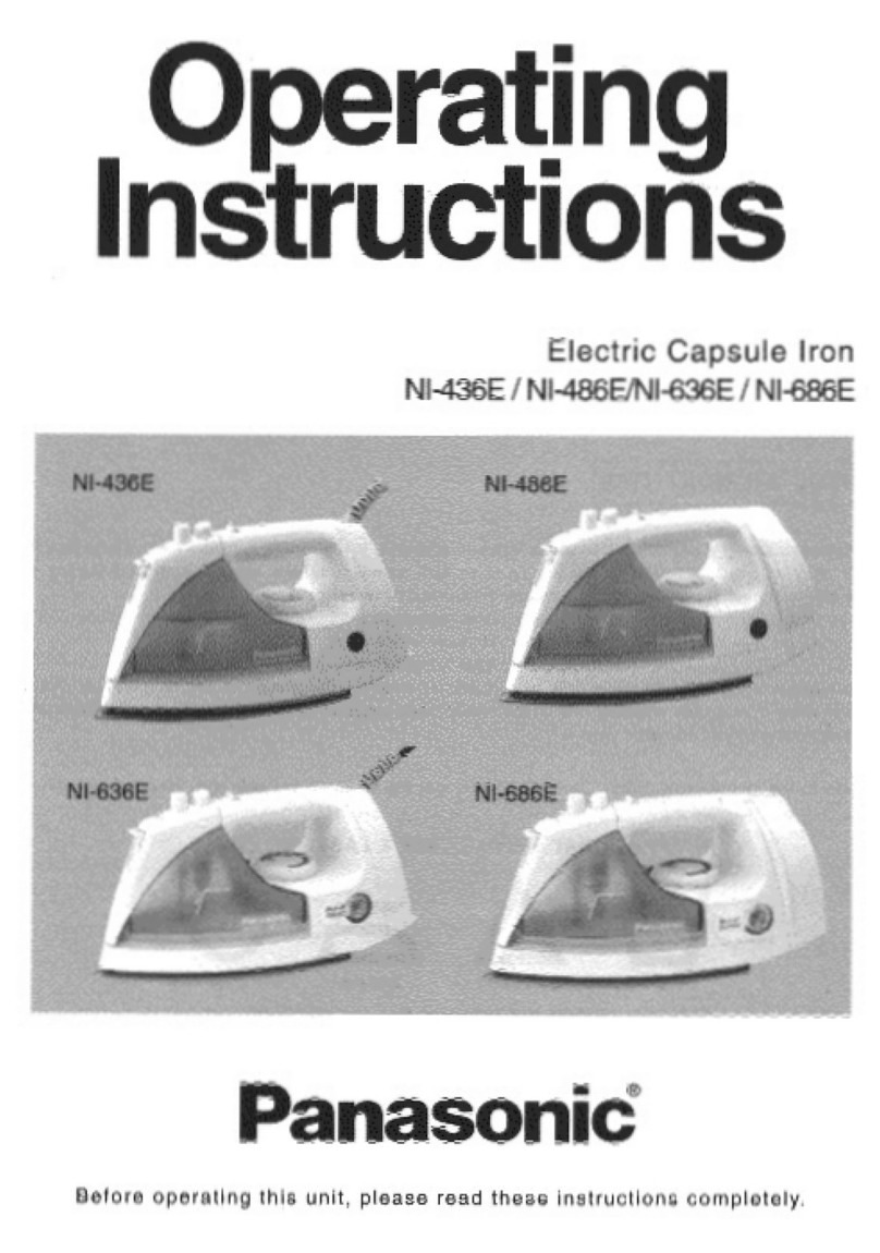 Panasonic NI436E - IRON-LOW operating instructions
