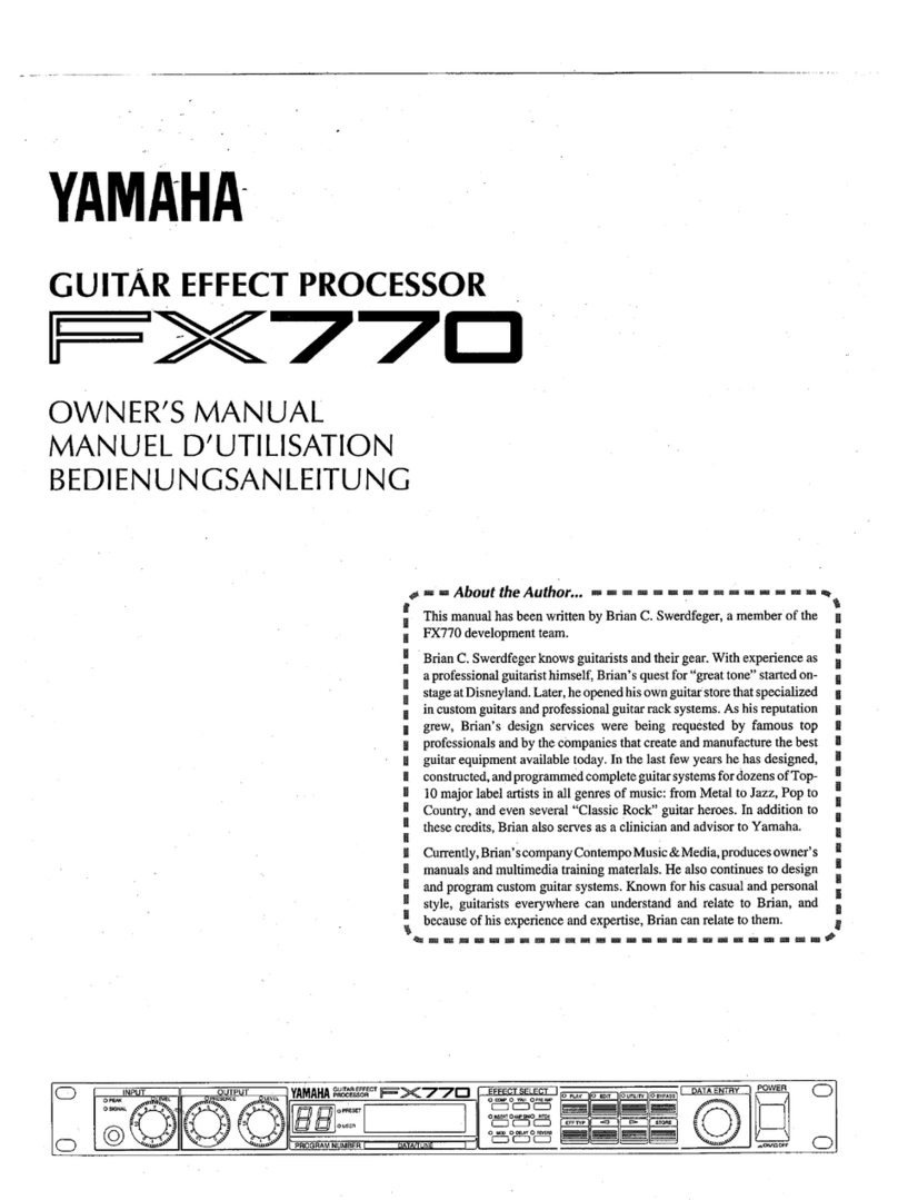 Yamaha FX770 User manual