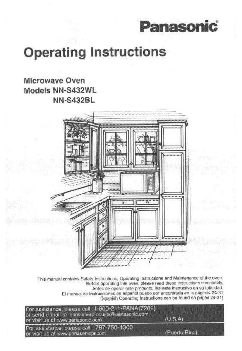 Panasonic NN-S432WL operating instructions