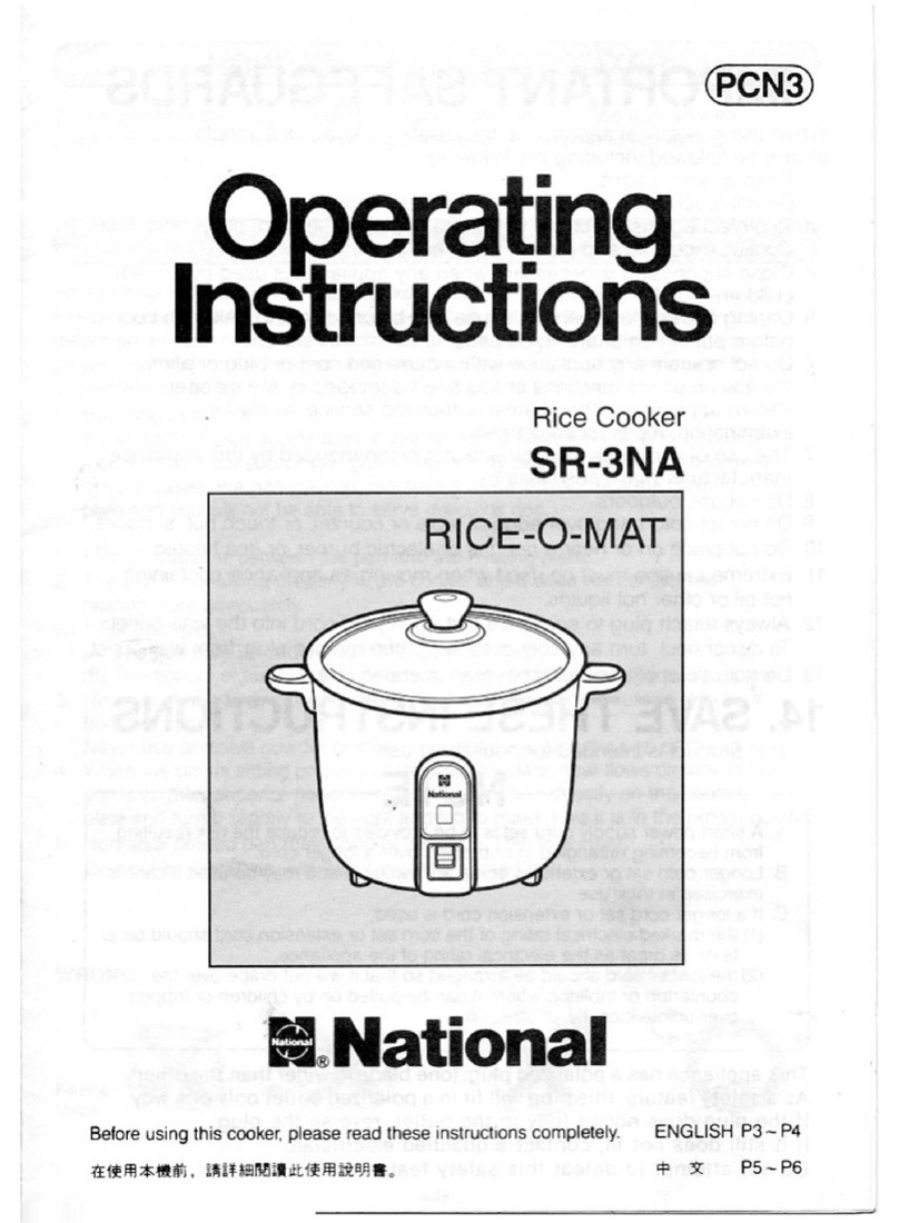 Panasonic SR-3NA User manual Panasonic SR-3NA User manual