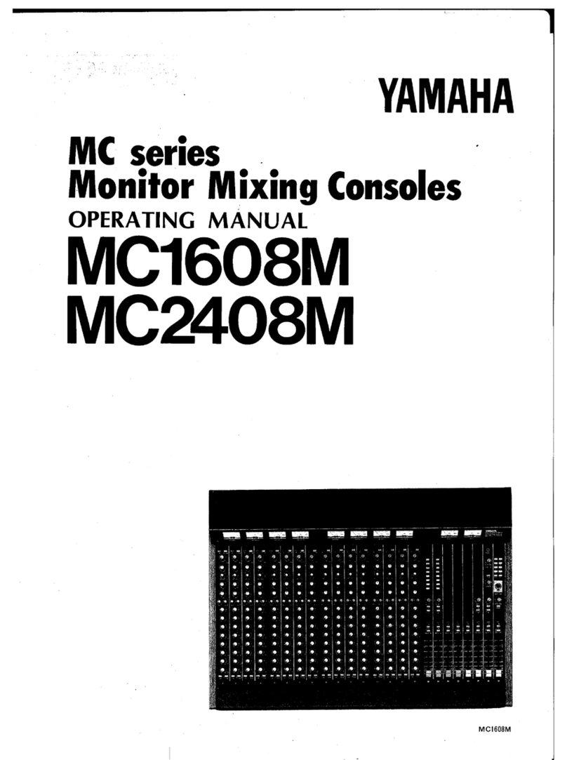Yamaha MC1608M operating manual
