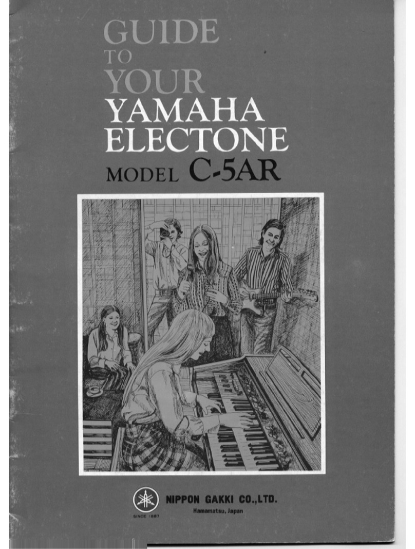 Yamaha Electone C-5AR Playing guide