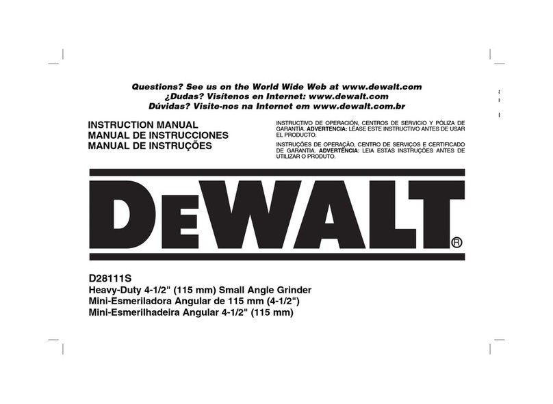 DeWalt D28111S instruction manual