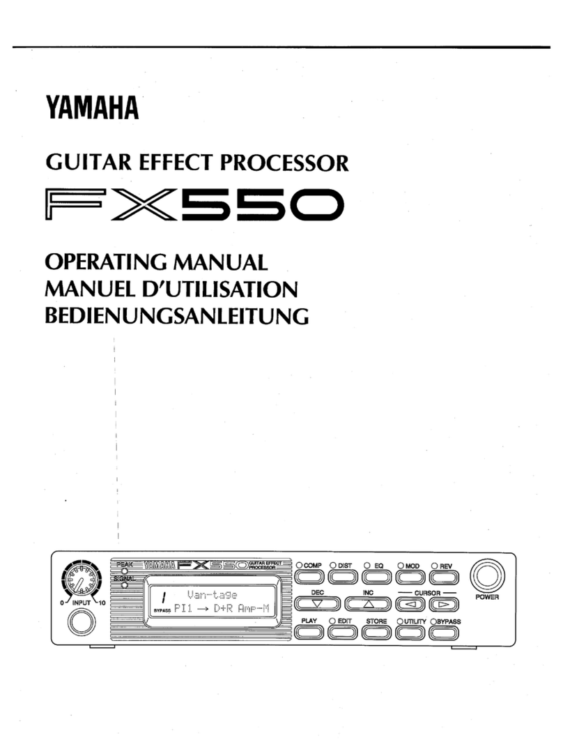 Yamaha FX550 operating manual