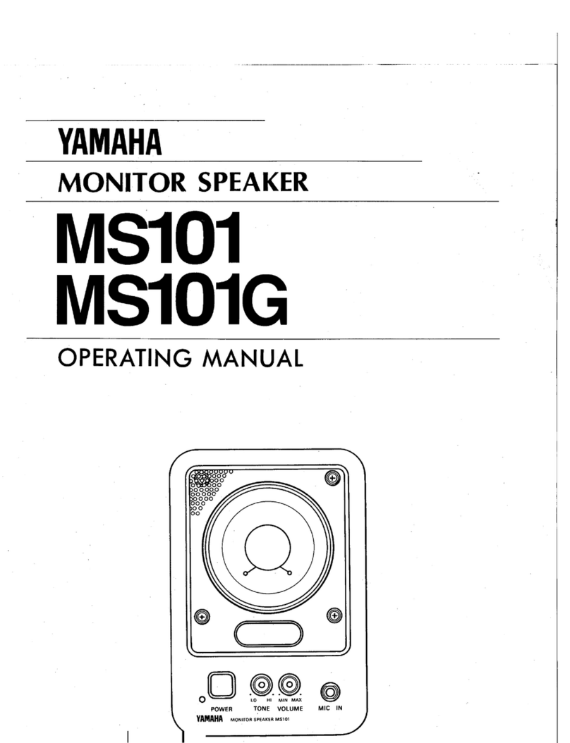 Yamaha MS101 User manual
