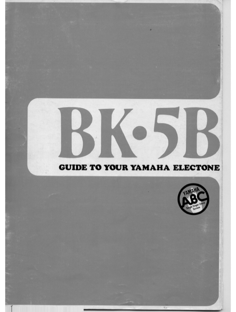 Yamaha Electone BK-5B User manual