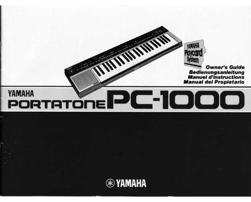 Yamaha Portatone PC-1000 User manual