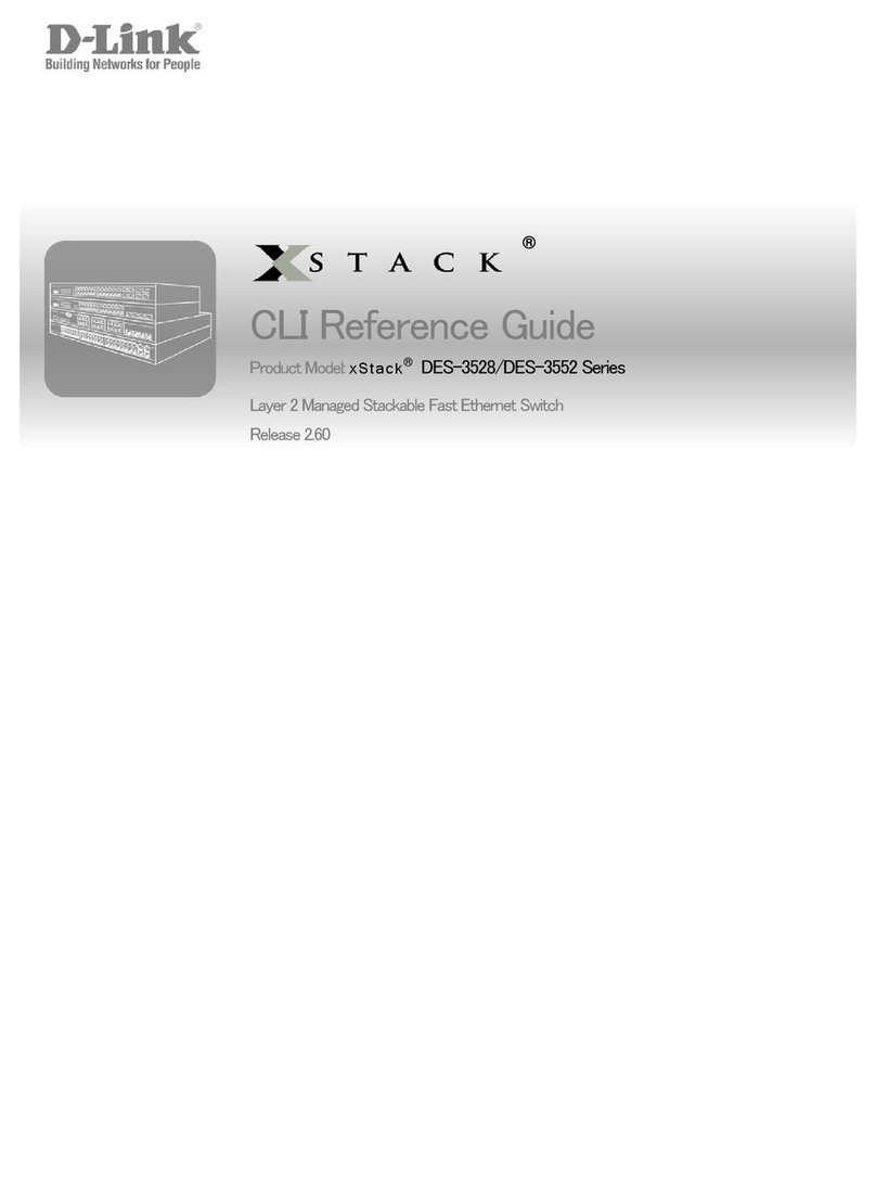 D-Link DES-3528 - xStack Switch - Stackable Instruction Manual