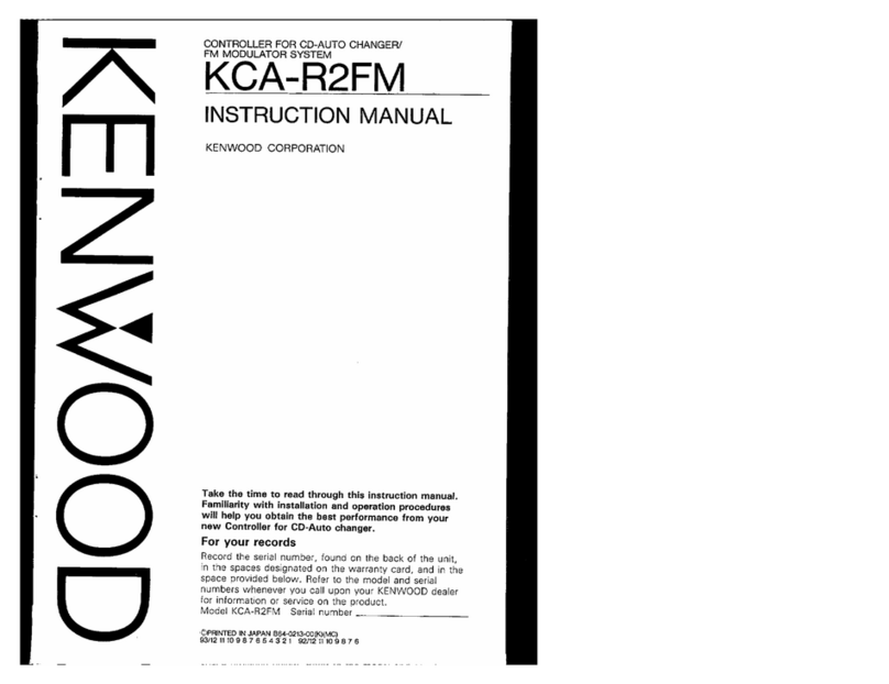 Kenwood KCA-R2FM User manual