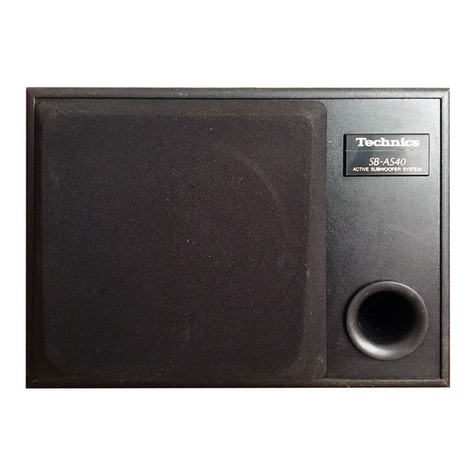 Technics SB-AS40 operating instructions