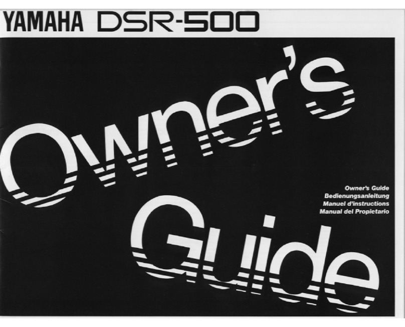 Yamaha Portatone DSR-500 User manual