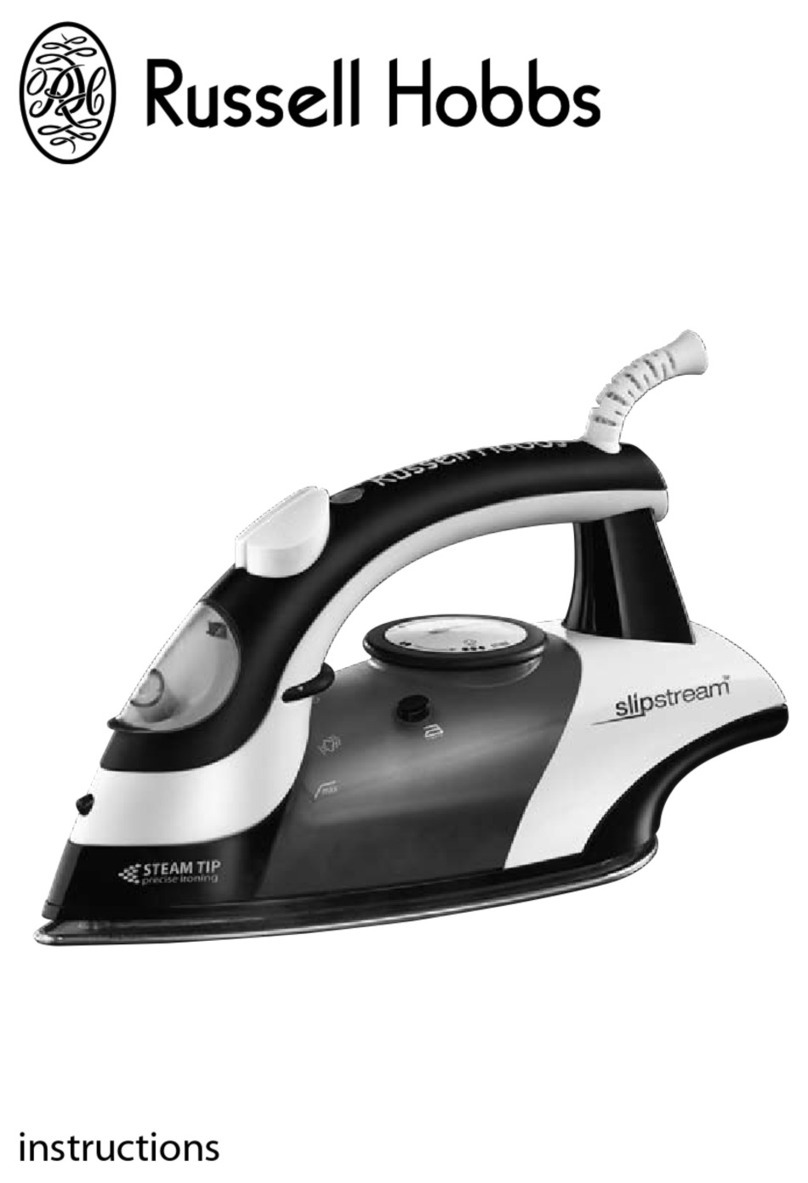 Russell Hobbs Steam Iron instructions
