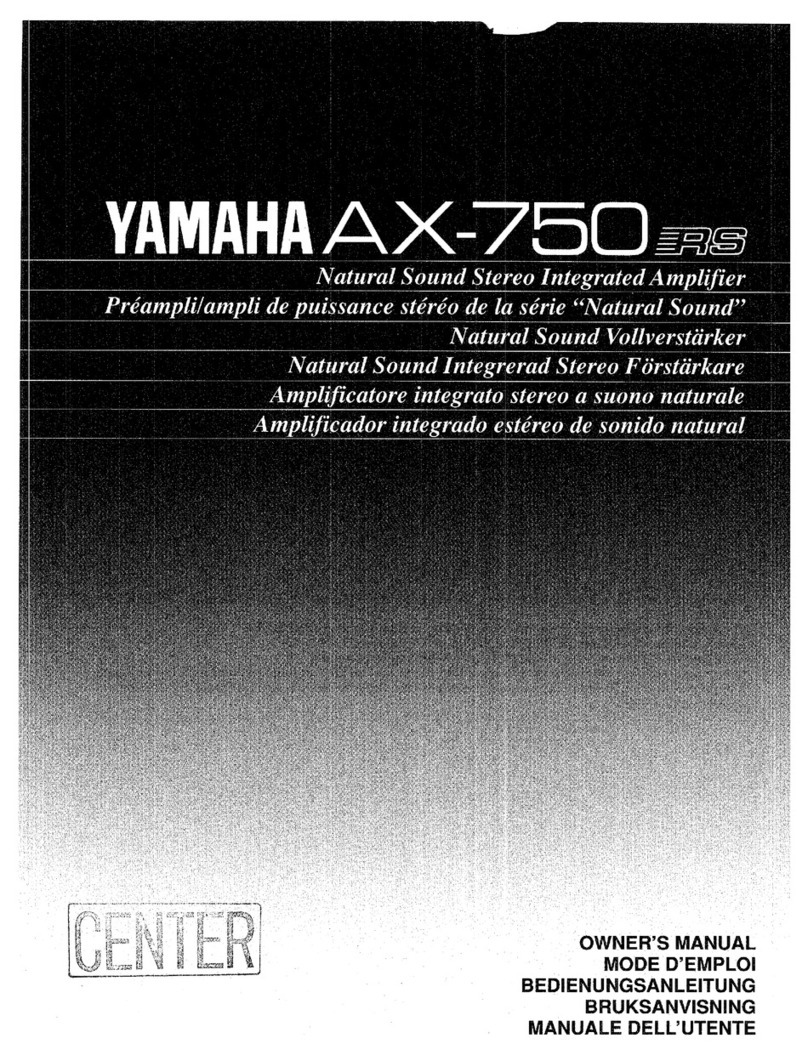 Yamaha AX-750RS User manual Yamaha AX-750RS User manual