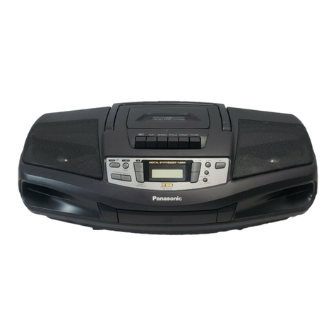 Panasonic RXDS16 - RADIO CASSETTE W/CD User manual