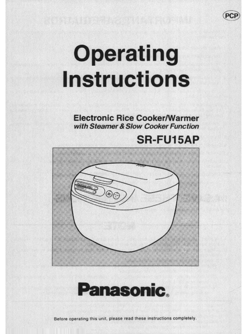 Panasonic SR-FU15AP operating instructions