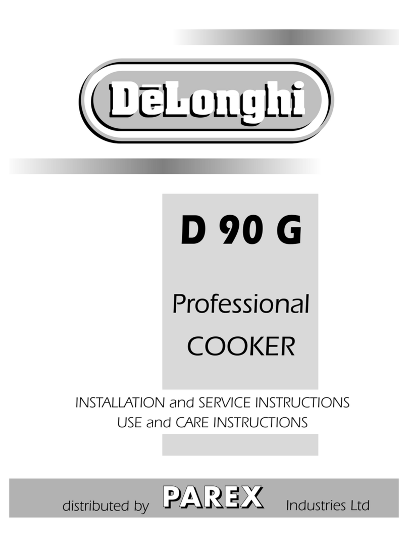 DeLonghi D 90 G Installation and service instructions