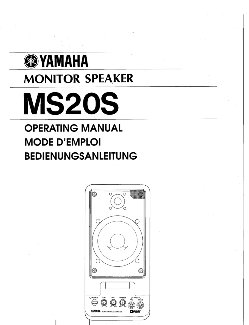 Yamaha MS20S operating manual