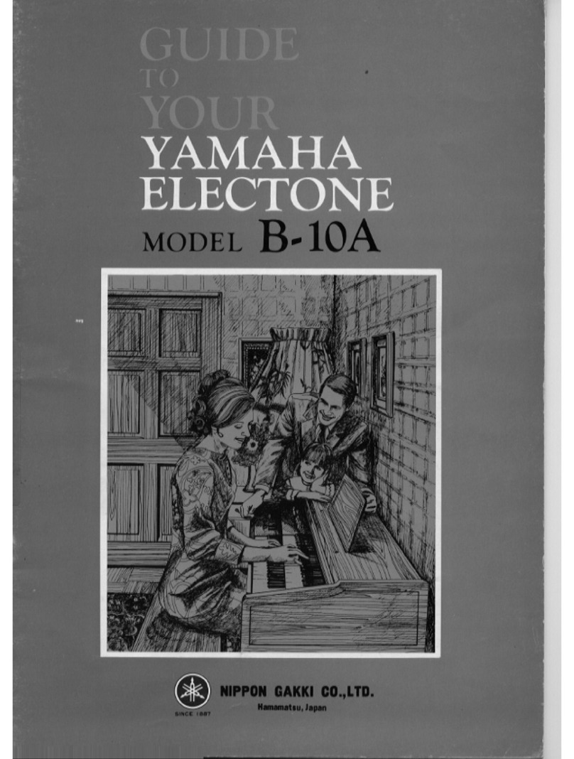 Yamaha Electone B-10A Playing guide