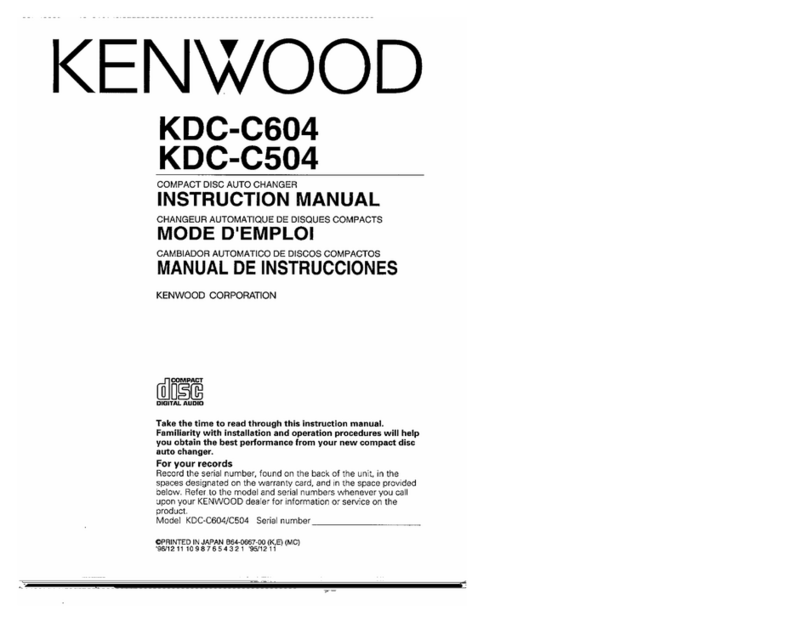 Kenwood KDC-C604 instruction manual