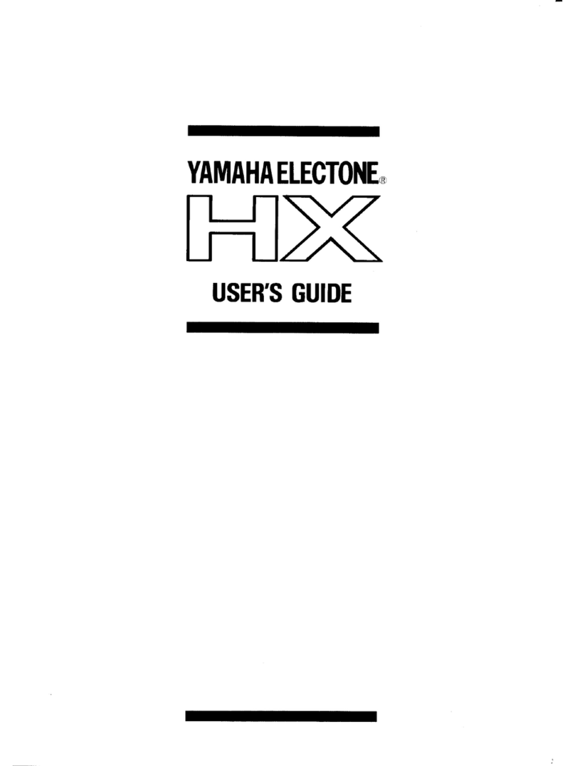 Yamaha Electone HX User manual