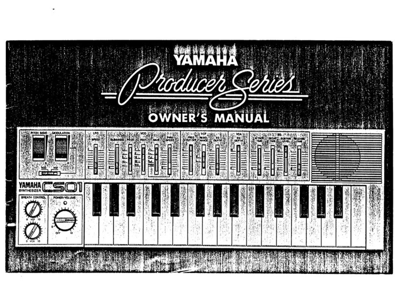 Yamaha CS01 User manual Yamaha CS01 User manual