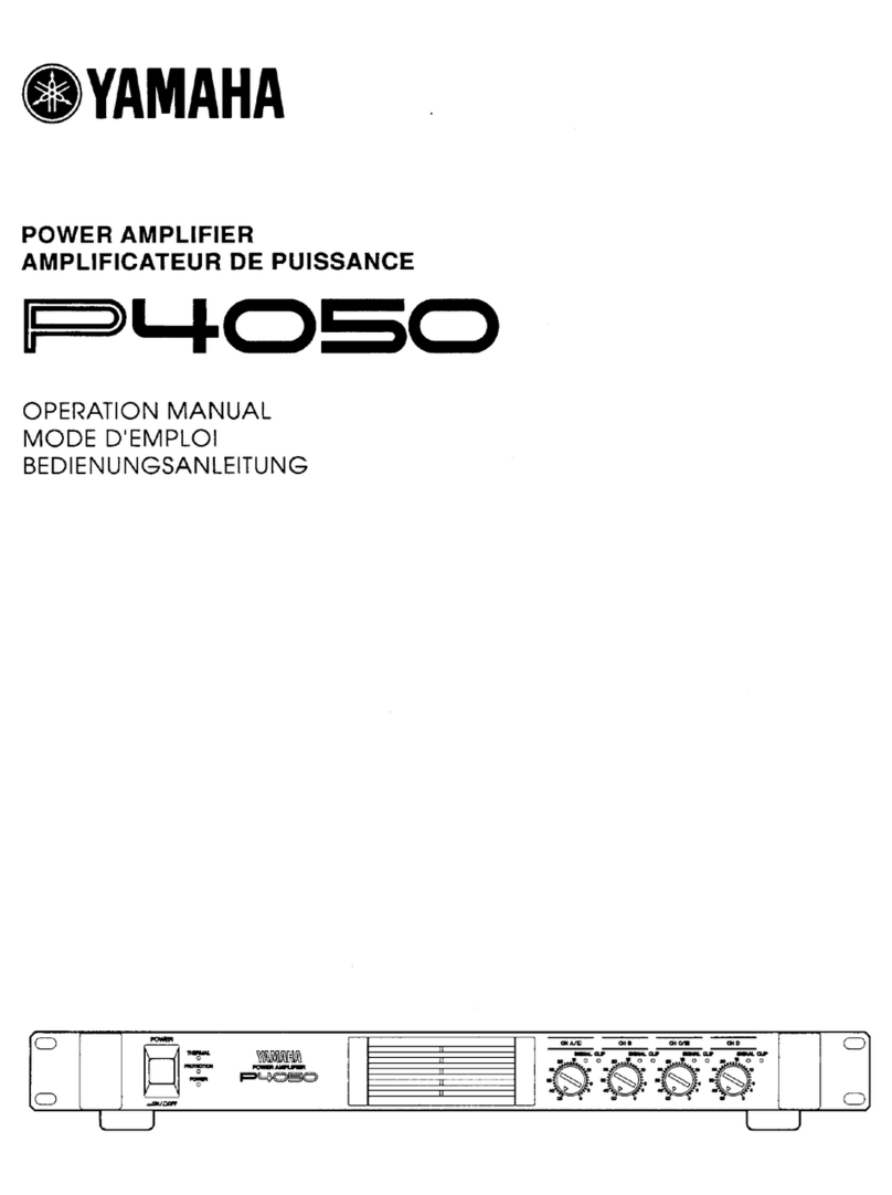 Yamaha P4050 User manual