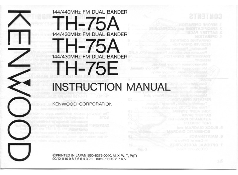 Kenwood TH-75A instruction manual