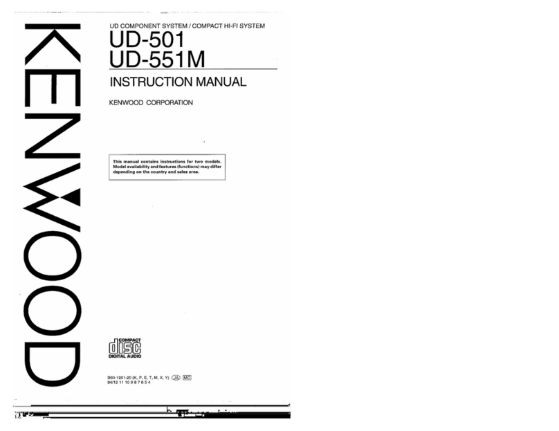 Kenwood UD-501 instruction manual