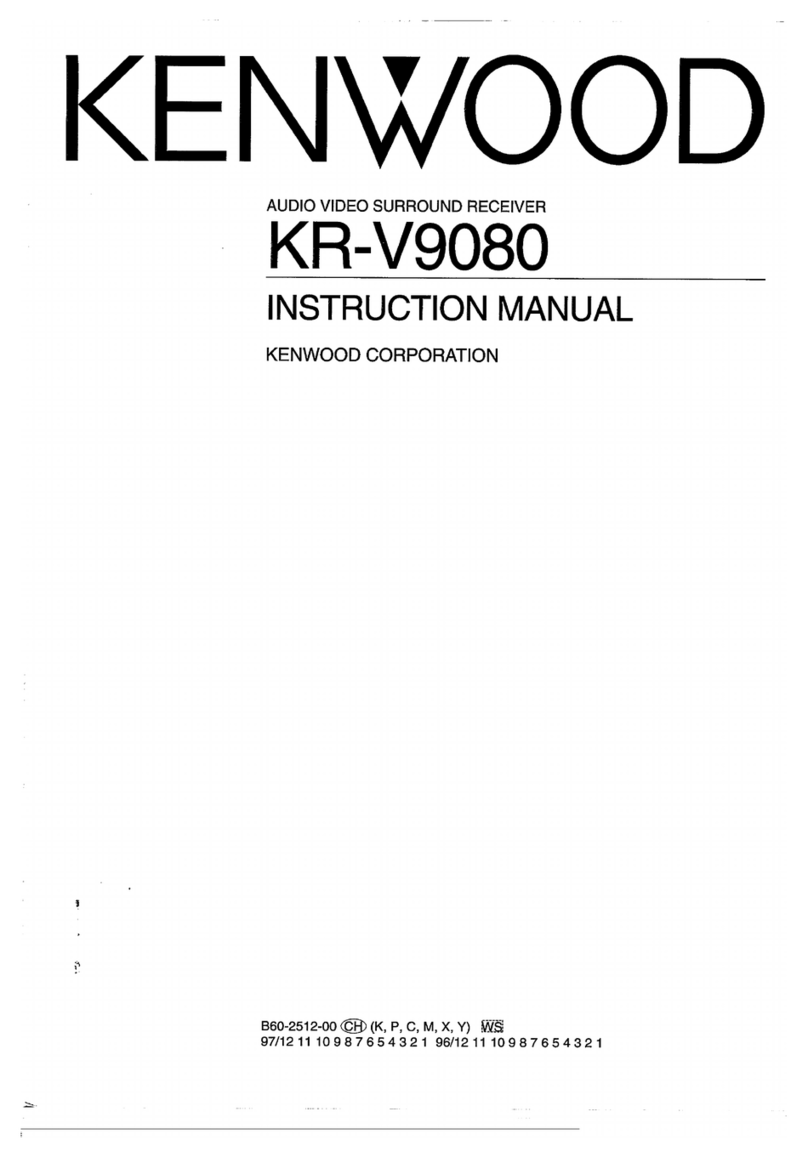 Kenwood KR-V9080 User manual