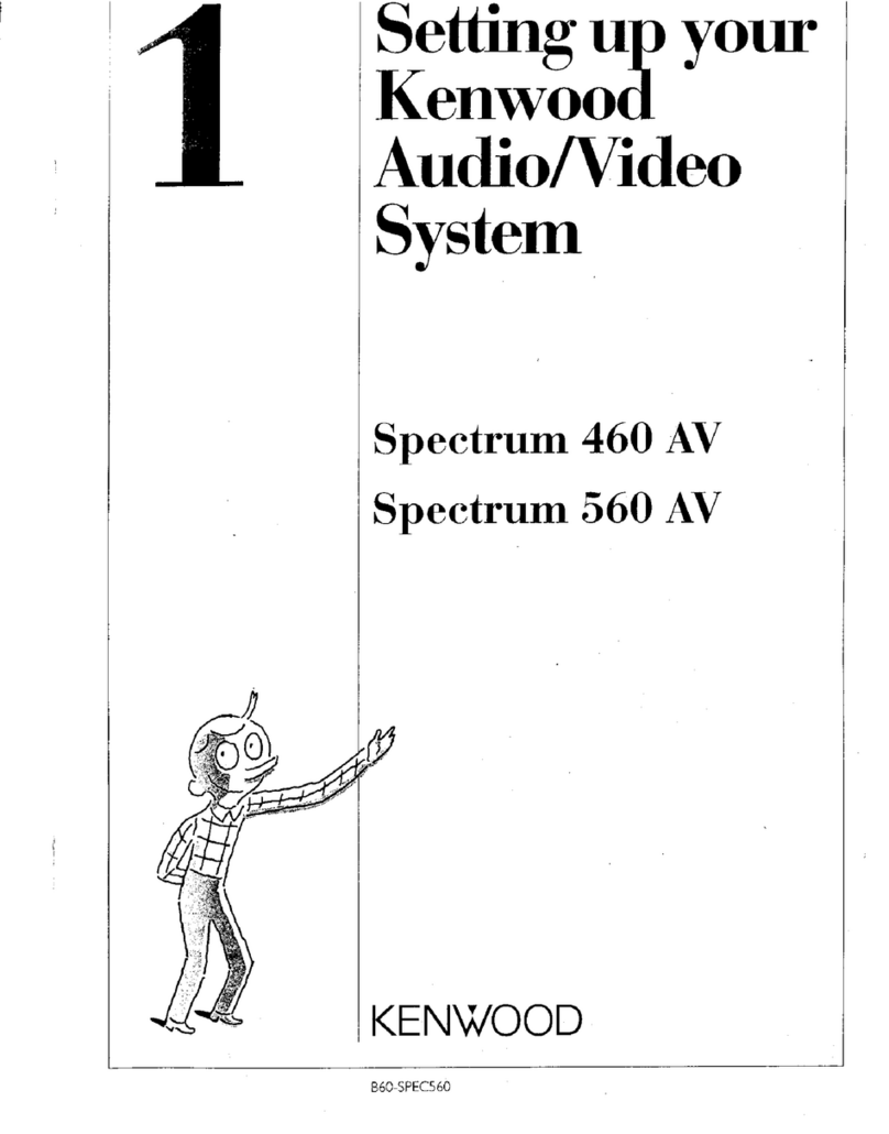 Kenwood Spectrum 460 AV User instructions
