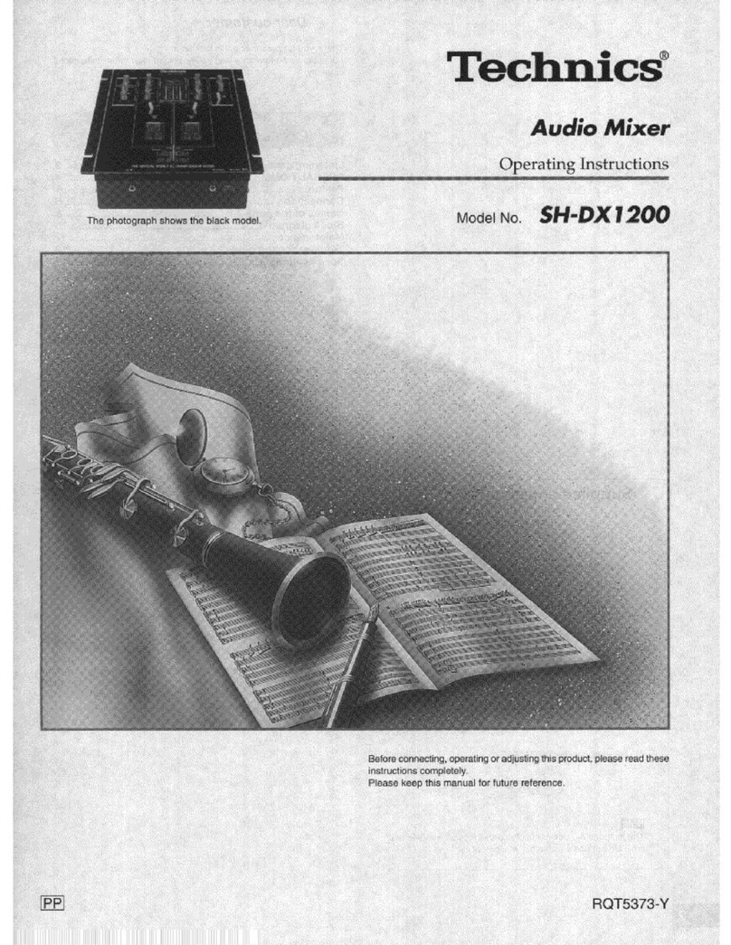 Technics SH-DX1200 operating instructions