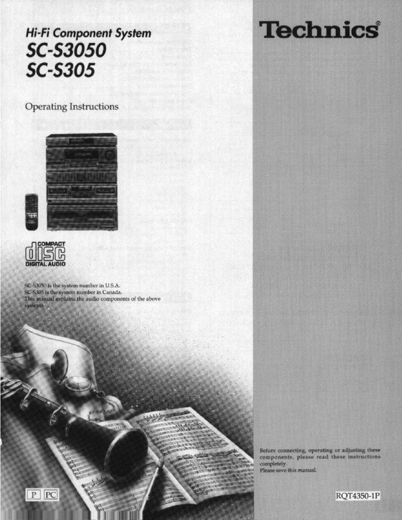Technics SC-S3050 User manual Technics SC-S3050 User manual