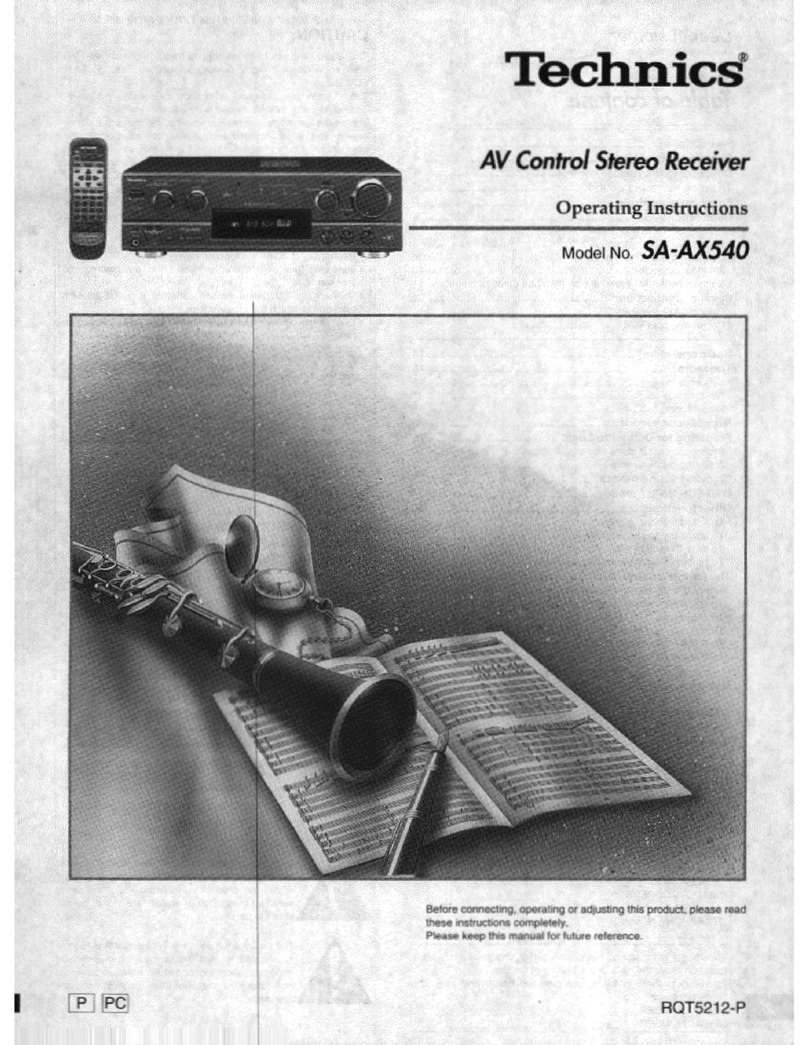 Technics SA-AX540 User manual