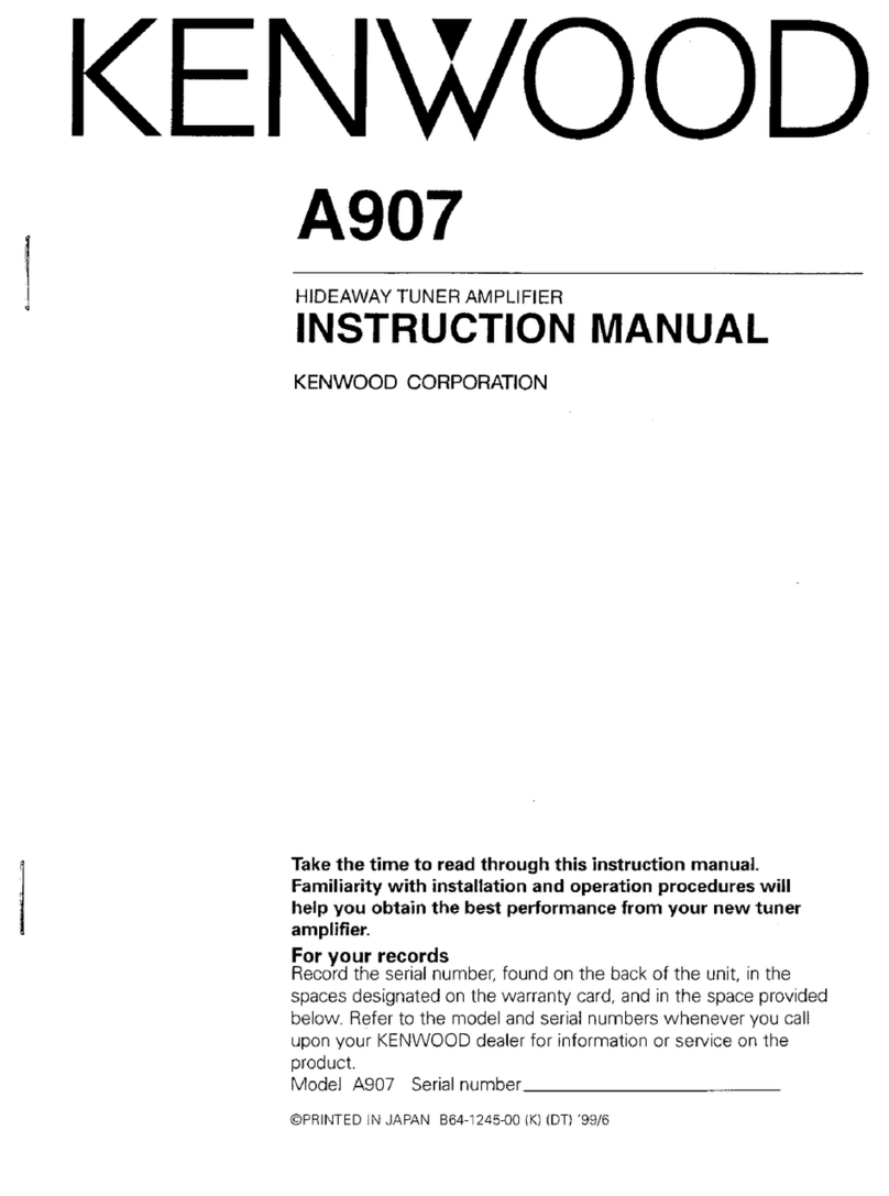 Kenwood A907 instruction manual