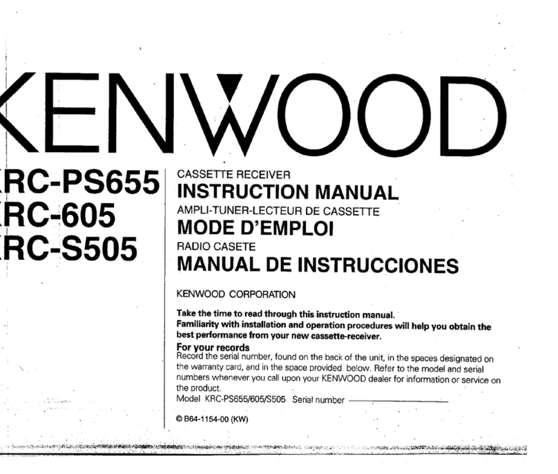 Kenwood KRC-PS655 instruction manual
