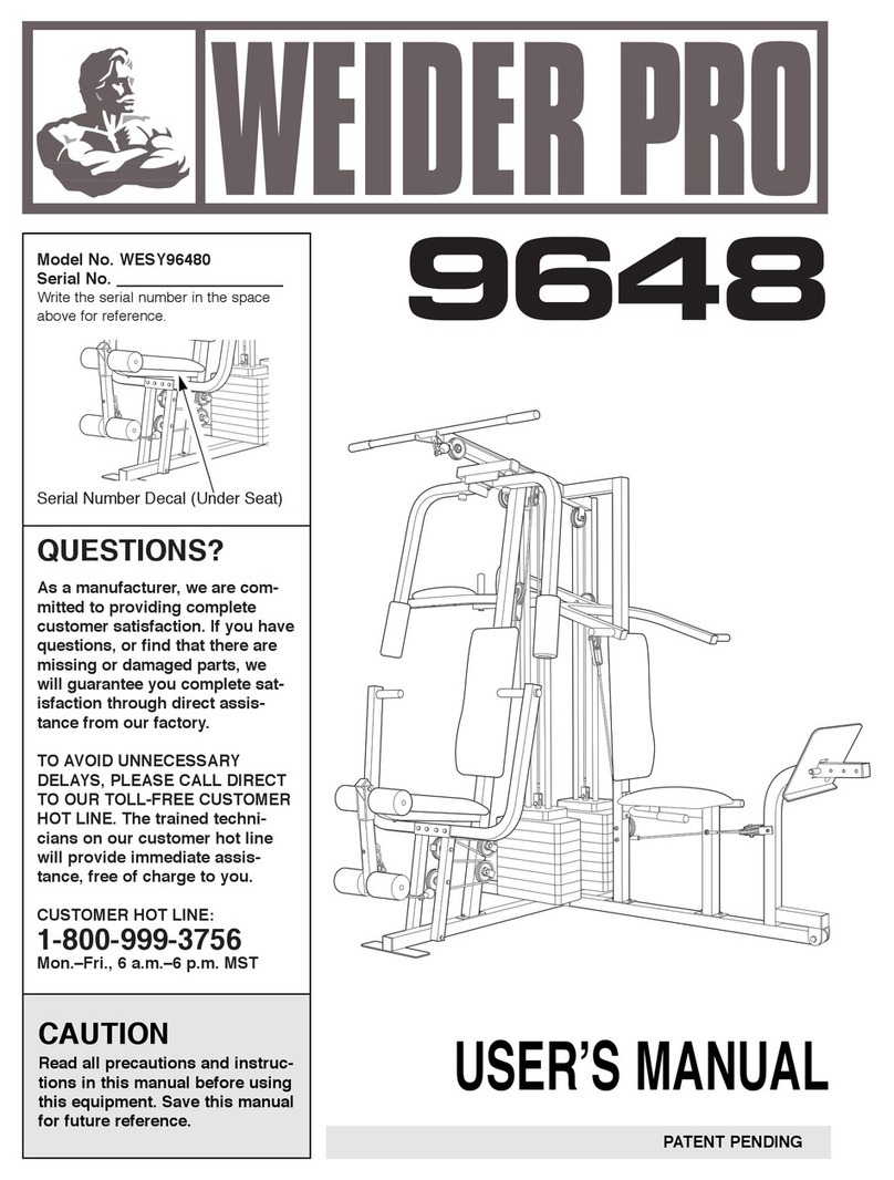 WeiderPro 9648 WESY96480 User manual