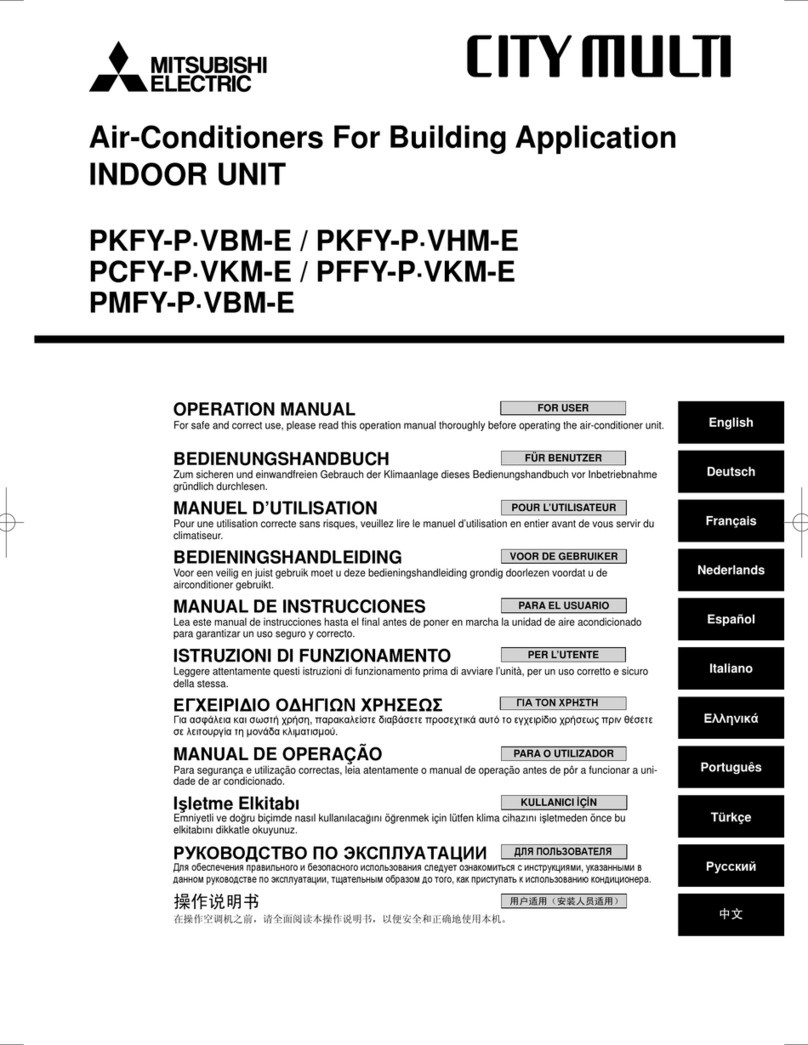 Mitsubishi Electric PKFY-P VBM-E User manual