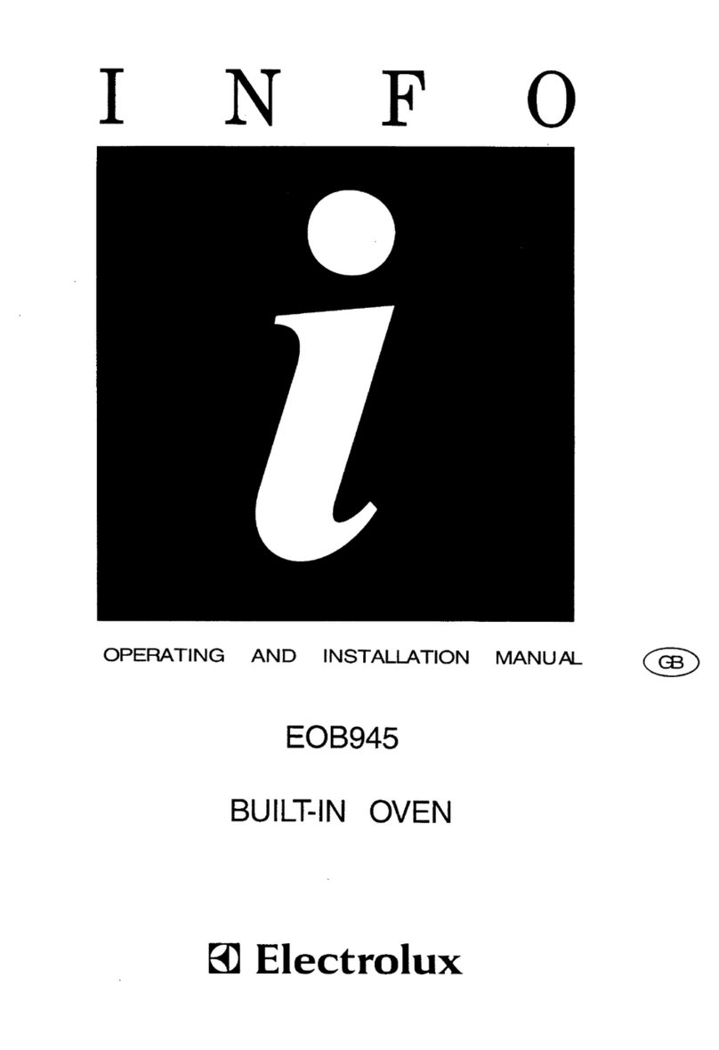 Electrolux EOB945 OPERATING AND INSTALLATION Manual