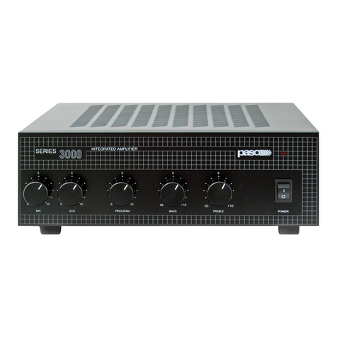 Paso Sound Products T3130BGM Operating instructions and service manual