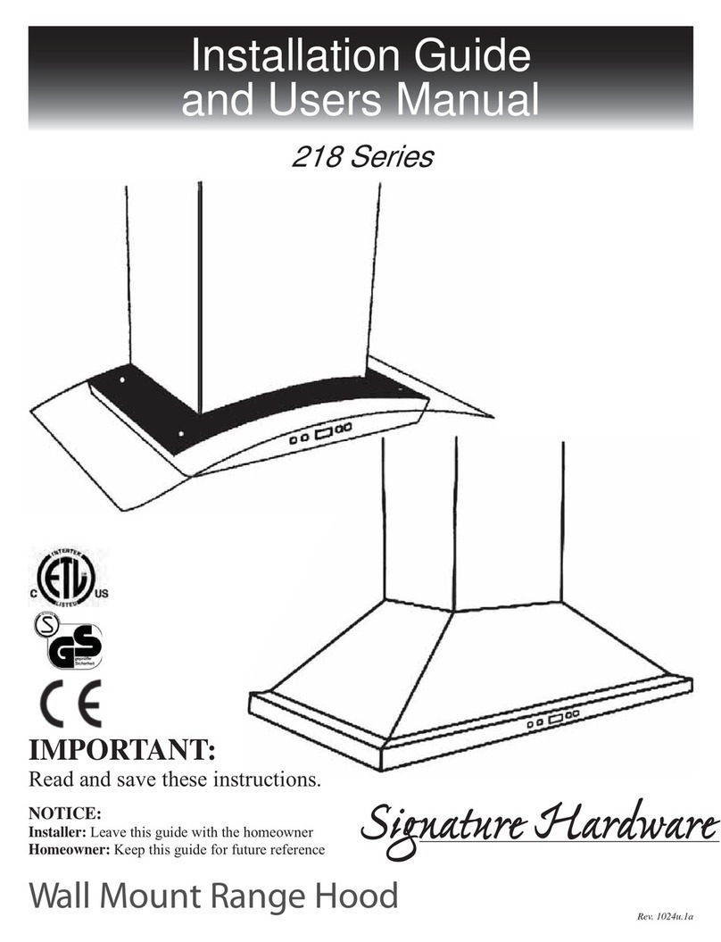 Signature 218 Series Assembly instructions