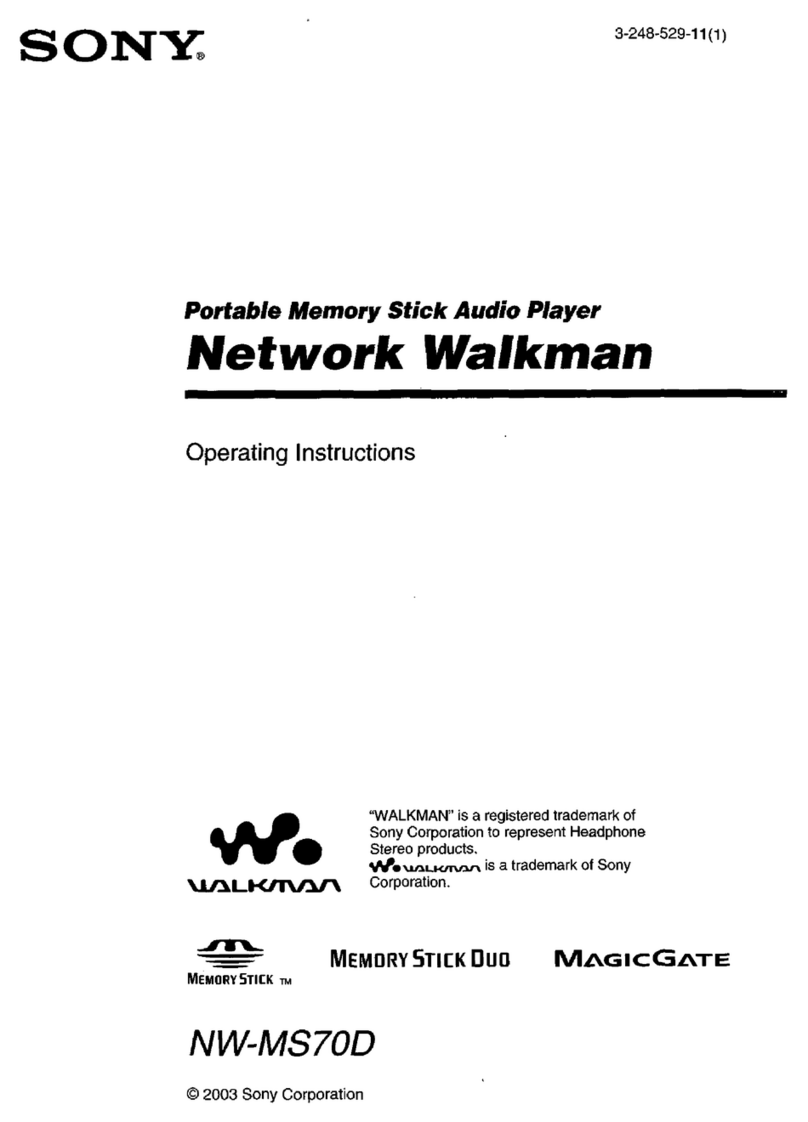 Sony NW-MS70D - Network Walkman User manual
