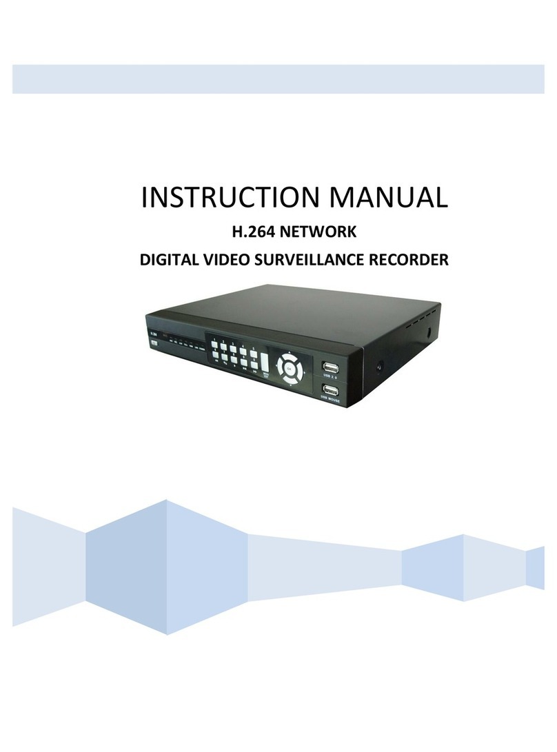 H.264 NETWORK DIGITAL VIDEO SURVEILLANCE RECORDER instruction manual